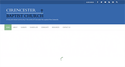 Desktop Screenshot of cirencester-baptist.org