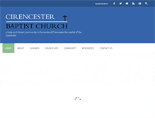 Tablet Screenshot of cirencester-baptist.org